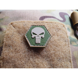 JTG Punisher “YOU ARE NOT ALONE” Patch, multicam, Hexagon Patch, JTG 3D Rubber Patch