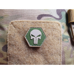 JTG Punisher &ldquo;YOU ARE NOT ALONE&rdquo; Patch, multicam, Hexagon Patch, JTG 3D Rubber Patch