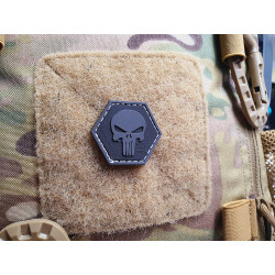 JTG Punisher “YOU ARE NOT ALONE” Patch, blackops, Hexagon Patch, JTG 3D Rubber Patch