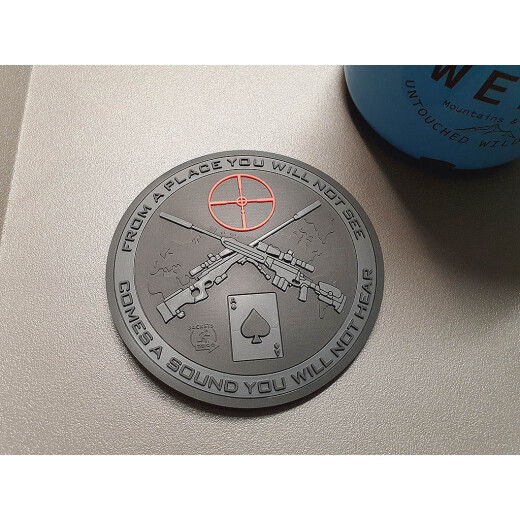 JTG Sniper Coaster, Untersetzer, blackops, 3D Rubber Bierdeckel