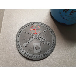 JTG Sniper Coaster, Untersetzer, blackops, 3D Rubber...