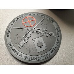 JTG Sniper Coaster, Untersetzer, blackops, 3D Rubber Bierdeckel