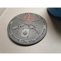 JTG Sniper Coaster, Untersetzer, blackops, 3D Rubber Bierdeckel