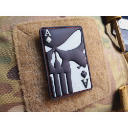 JTG Punisher Ace Of Spades Patch, gid, JTG 3D Rubber Patch