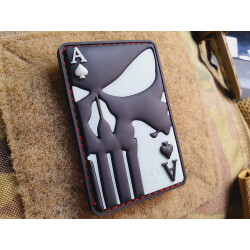 JTG Punisher Ace Of Spades Patch, gid, JTG 3D Rubber Patch