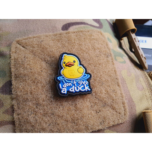 JTG  I DON´T GIVE A DUCK micro Patch, fullcolor, JTG 3D Rubber Patch