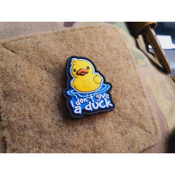 JTG  I DON&acute;T GIVE A DUCK micro Patch, fullcolor, JTG 3D Rubber Patch