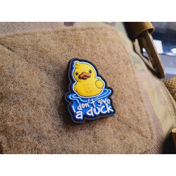 JTG  I DON´T GIVE A DUCK micro Patch, fullcolor, JTG 3D Rubber Patch