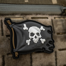 M-Tac Jolly Roger Pirate Flag Patch, black, 3d Rubber Patch