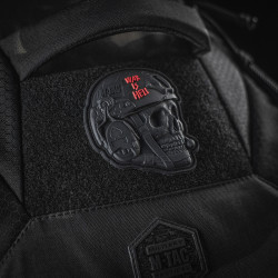 M-Tac War is Hell Operator Patch, black, 3d Rubber Patch