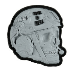 M-Tac War is Hell Operator Patch, grey, 3d Rubber Patch