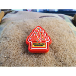 JTG Strawberry Icecream flavour micro Patch, fullcolor, JTG 3D Rubber Patch