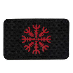 Helm of Awe Lasercut Patch, black-red, Cordura Lasercut, M-Tac