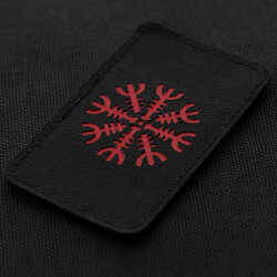 Helm of Awe Lasercut Patch, black-red, Cordura Lasercut,...