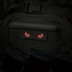 Cat Eyes Lasercut Patch, ranger-green, red-gid afterglow, Cordura Lasercut, M-Tac