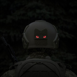 Cat Eyes Lasercut Patch, ranger-green, red-gid afterglow, Cordura Lasercut, M-Tac