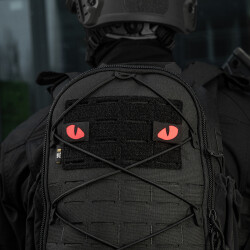 Tiger Eyes, Lasercut Molle Stripes, Set, black, red-gid afterglow, Cordura Lasercut