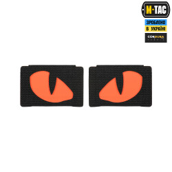 Tiger Eyes, Lasercut Molle Stripes, Set, black, red-gid afterglow, Cordura Lasercut