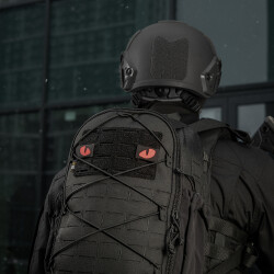 Tiger Eyes, Lasercut Molle Stripes, Set, black, red-gid afterglow, Cordura Lasercut
