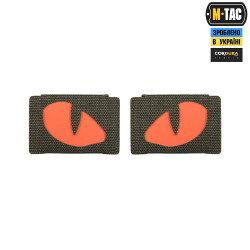 Tiger Eyes, Lasercut Molle Stripes, Set, ranger-green, red-gid afterglow, Cordura Lasercut, M-Tac