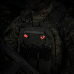 Tiger Eyes, Lasercut Molle Stripes, Set, ranger-green, red-gid afterglow, Cordura Lasercut, M-Tac