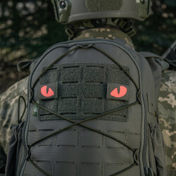 Tiger Eyes, Lasercut Molle Stripes, Set, ranger-green, red-gid afterglow, Cordura Lasercut, M-Tac