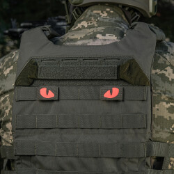 Tiger Eyes, Lasercut Molle Stripes, Set, ranger-green, red-gid afterglow, Cordura Lasercut, M-Tac