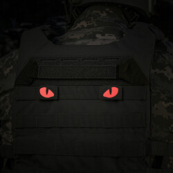 Tiger Eyes, Lasercut Molle Stripes, Set, ranger-green, red-gid afterglow, Cordura Lasercut, M-Tac