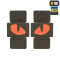 Tiger Eyes, Lasercut Molle Stripes, Set, ranger-green, red-gid afterglow, Cordura Lasercut, M-Tac