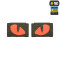 Tiger Eyes, Lasercut Molle Stripes, Set, ranger-green, red-gid afterglow, Cordura Lasercut, M-Tac
