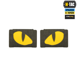 Tiger Eyes, Lasercut Molle Stripes, Set, ranger-green, yellow-gid afterglow, Cordura Lasercut, M-Tac