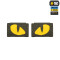 Tiger Eyes, Lasercut Molle Stripes, Set, ranger-green, yellow-gid afterglow, Cordura Lasercut, M-Tac