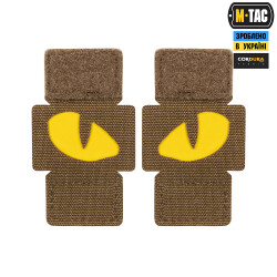 Cat Eyes Lasercut Patch, coyote, yellow-gid...