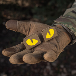 Cat Eyes Lasercut Patch, coyote, yellow-gid...