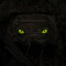 Cat Eyes Lasercut Patch, multicam, yellow-gid nachleuchtende Augen, Cordura Lasercut, M-Tac