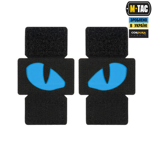 Tiger Eyes, Lasercut Molle Stripes, Set, black, blue-gid afterglow, Cordura Lasercut, M-Tac