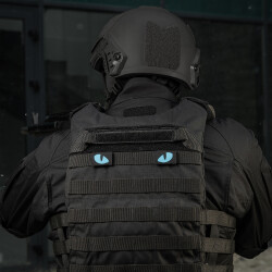 Tiger Eyes, Lasercut Molle Stripes, Set, black, blue-gid afterglow, Cordura Lasercut, M-Tac