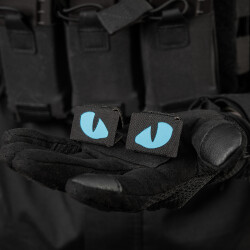 Tiger Eyes, Lasercut Molle Stripes, Set, black, blue-gid afterglow, Cordura Lasercut, M-Tac