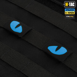 Tiger Eyes, Lasercut Molle Stripes, Set, black, blue-gid afterglow, Cordura Lasercut, M-Tac