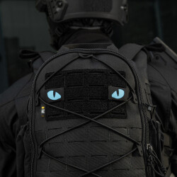 Tiger Eyes, Lasercut Molle Stripes, Set, black, blue-gid afterglow, Cordura Lasercut, M-Tac