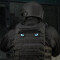 Tiger Eyes, Lasercut Molle Stripes, Set, black, blue-gid afterglow, Cordura Lasercut, M-Tac