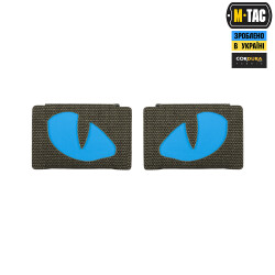 Tiger Eyes, Lasercut Molle Stripes, Set, ranger-green, blue-gid afterglow, Cordura Lasercut, M-Tac