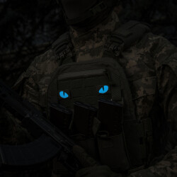 Tiger Eyes, Lasercut Molle Stripes, Set, ranger-green, blue-gid afterglow, Cordura Lasercut, M-Tac