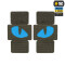 Tiger Eyes, Lasercut Molle Stripes, Set, ranger-green, blue-gid afterglow, Cordura Lasercut, M-Tac