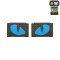 Tiger Eyes, Lasercut Molle Stripes, Set, ranger-green, blue-gid afterglow, Cordura Lasercut, M-Tac