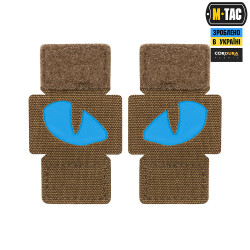 Tiger Eyes, Lasercut Molle Stripes, Set, coyote, blue-gid...