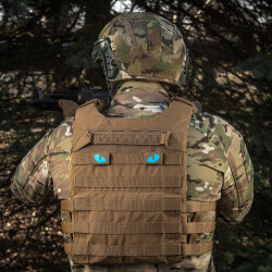 Tiger Eyes, Lasercut Molle Stripes, Set, coyote, blue-gid afterglow, Cordura Lasercut, M-Tac