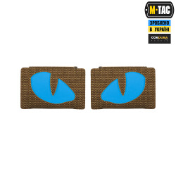Tiger Eyes, Lasercut Molle Stripes, Set, coyote, blue-gid afterglow, Cordura Lasercut, M-Tac