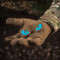 Tiger Eyes, Lasercut Molle Stripes, Set, coyote, blue-gid afterglow, Cordura Lasercut, M-Tac