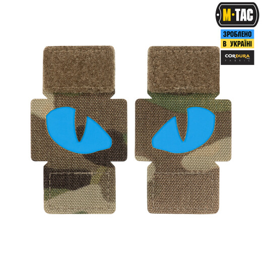 Tiger Eyes, Lasercut Molle Stripes, Set, multicam, blue-gid afterglow, Cordura Lasercut, M-Tac